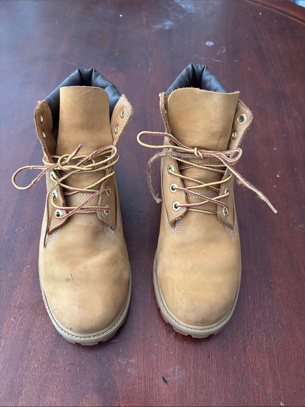 Timberland Men's Tan Lace-Up Work Boots - Rugged Outdoor Style